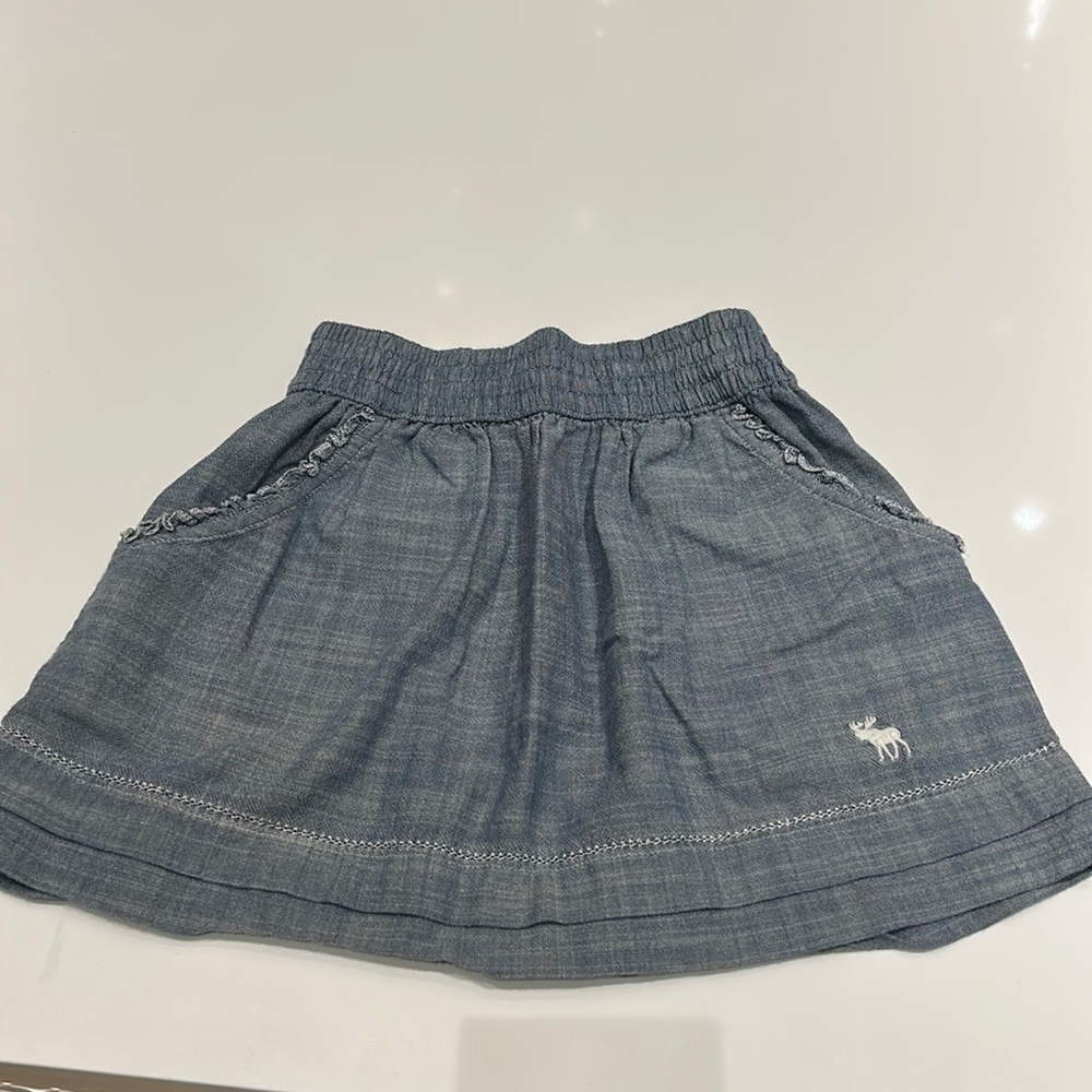 Abercrombie kids denim short skirt